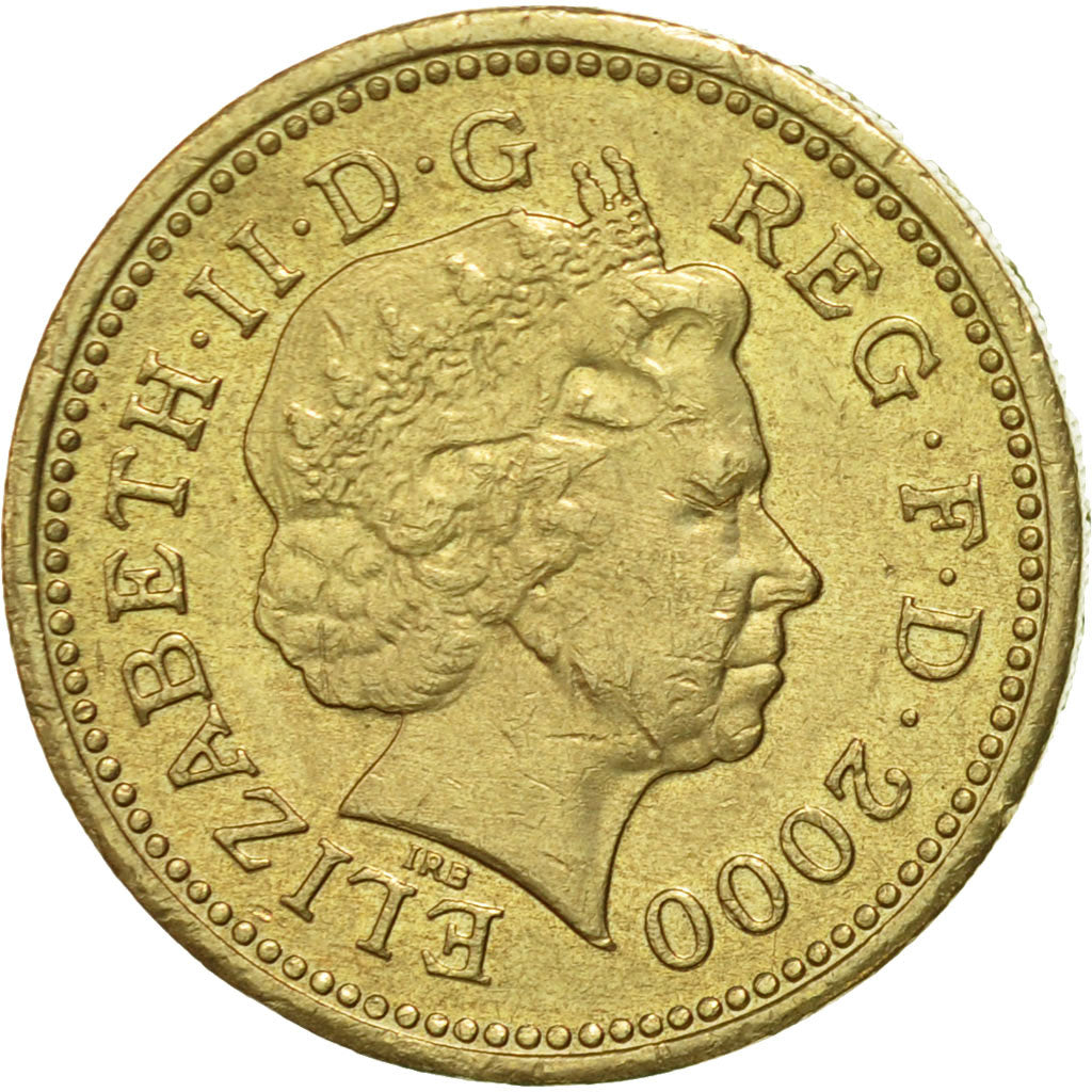 Coin, Great Britain, Elizabeth II, Pound, 2000, British Royal Mint, VF(30-35)