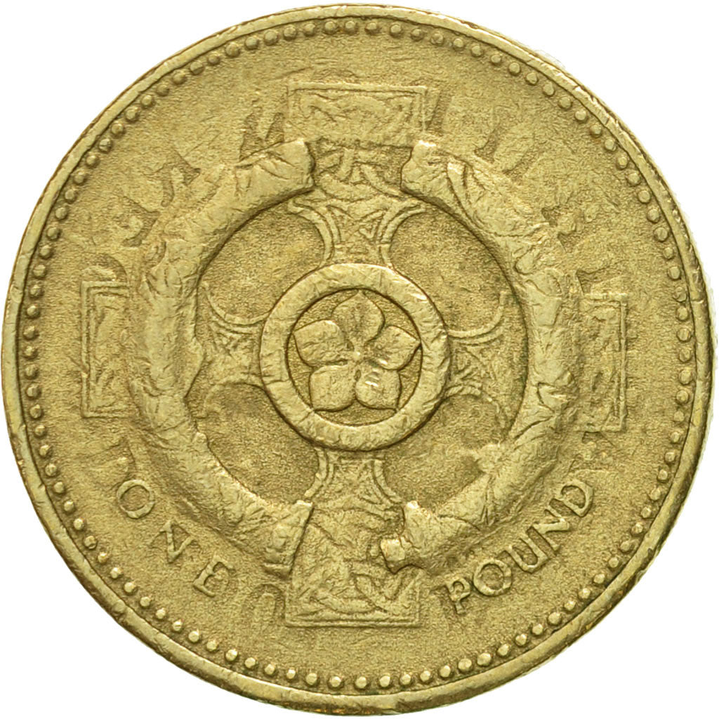 Coin, Great Britain, Elizabeth II, Pound, 2001, British Royal Mint, VF(30-35)