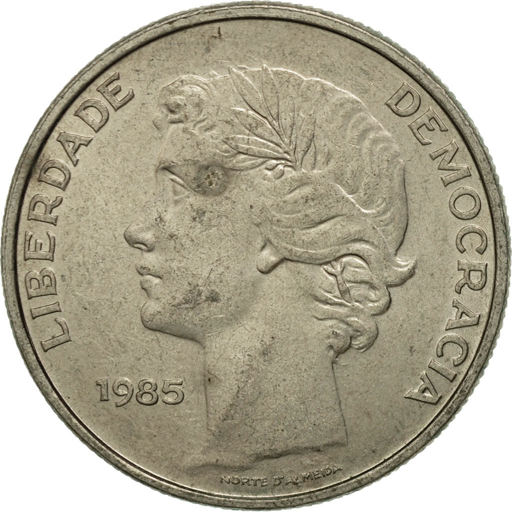 Coin, Portugal, 25 Escudos, 1985, VF(20-25), Copper-nickel, KM:607a