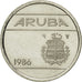 Moneta, Aruba, Beatrix, 5 Cents, 1986, Utrecht, EF(40-45), Stal niklowana, KM:1