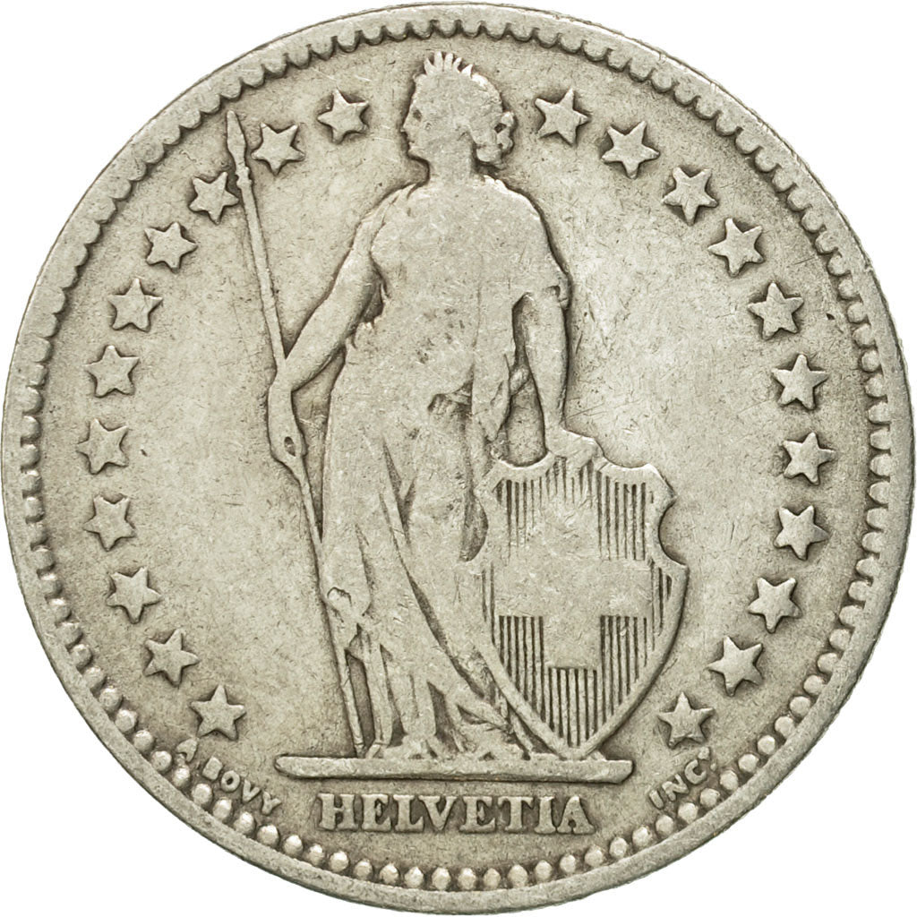 Coin, Switzerland, 2 Francs, 1879, Bern, VF(20-25), Silver, KM:21