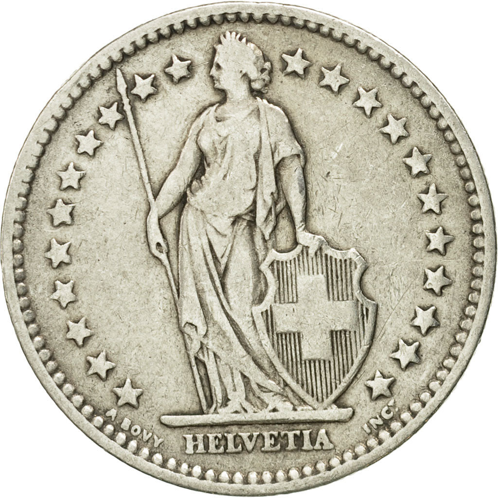 Coin, Switzerland, 2 Francs, 1886, Bern, VF(20-25), Silver, KM:21