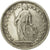 Moneda, Suiza, Franc, 1921, Bern, BC+, Plata, KM:24