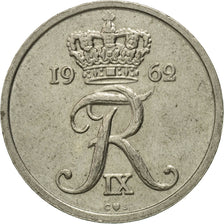 Moneta, Danimarca, Frederik IX, 25 Öre, 1962, Copenhagen, MB+, Rame-nichel