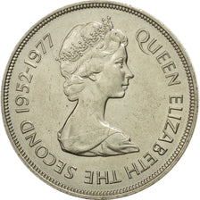 Coin, Jersey, Elizabeth II, 25 Pence, 1977, EF(40-45), Copper-nickel, KM:44