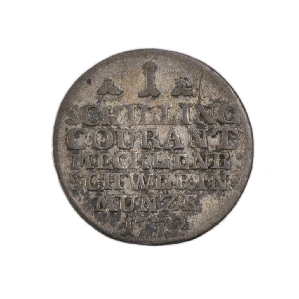 GERMAN STATES, Schilling, 1772, KM #204, EF(40-45), Silver, 1.10