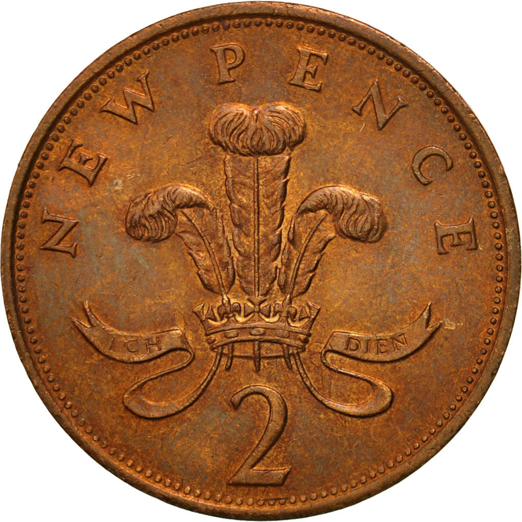 Münze, Großbritannien, Elizabeth II, 2 New Pence, 1981, S, Bronze, KM:916