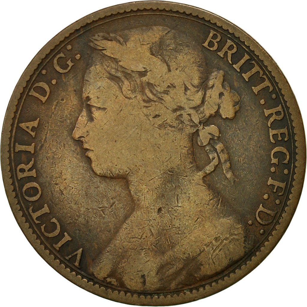 Coin, Great Britain, Victoria, Penny, 1879, VF(20-25), Bronze, KM:755