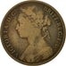 Coin, Great Britain, Victoria, Penny, 1879, VF(20-25), Bronze, KM:755