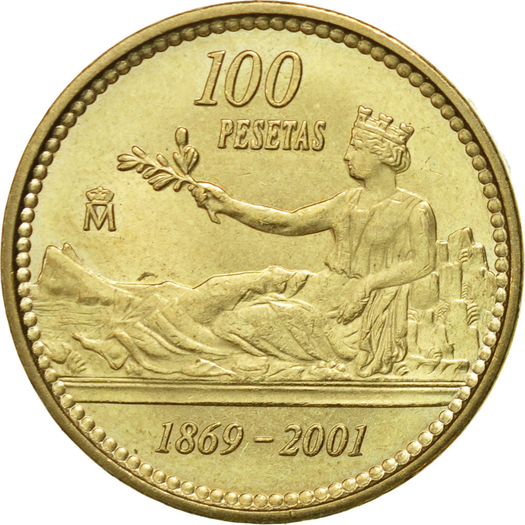 Coin, Spain, Juan Carlos I, 100 Pesetas, 2001, Madrid, EF(40-45)