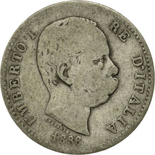 Coin, Italy, Umberto I, Lira, 1886, Rome, VF(20-25), Silver, KM:24.1