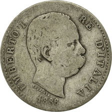 Munten, Italië, Umberto I, Lira, 1886, Rome, FR, Zilver, KM:24.1