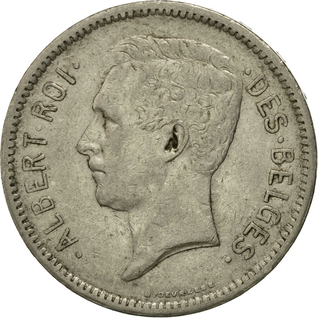 Münze, Belgien, 5 Francs, 5 Frank, 1933, S, Nickel, KM:97.1