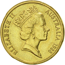 Moneda, Australia, Elizabeth II, 2 Dollars, 1988, Melbourne, MBC, Aluminio -