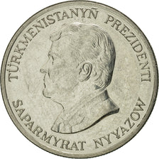 Coin, Turkmanistan, 20 Tenge, 1993, AU(55-58), Nickel plated steel, KM:4
