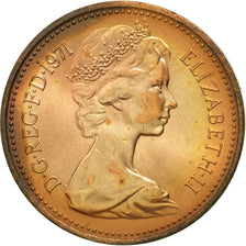 Coin, Great Britain, Elizabeth II, New Penny, 1971, AU(50-53), Bronze, KM:915