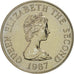Coin, Jersey, Elizabeth II, 10 Pence, 1987, MS(60-62), Copper-nickel, KM:57.1