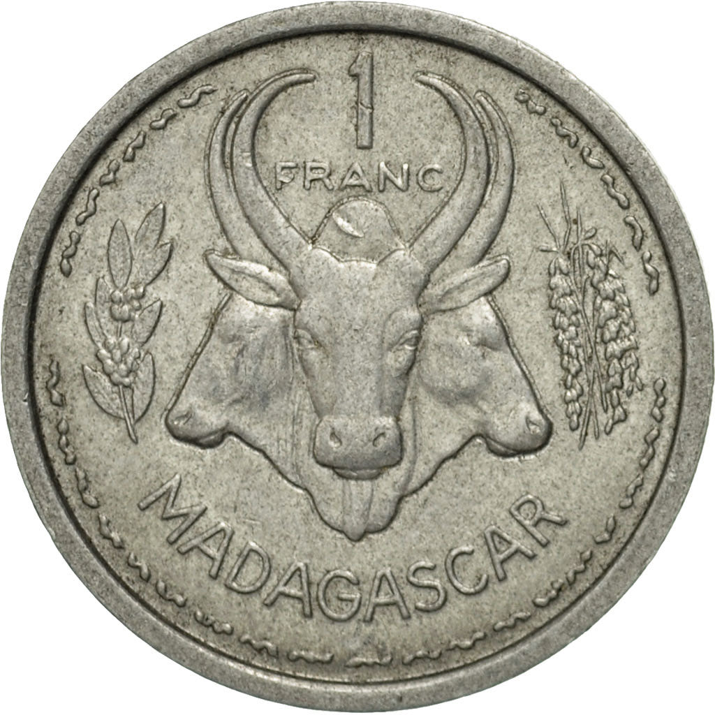 Coin, Madagascar, Franc, 1948, Paris, VF(30-35), Aluminum, KM:3