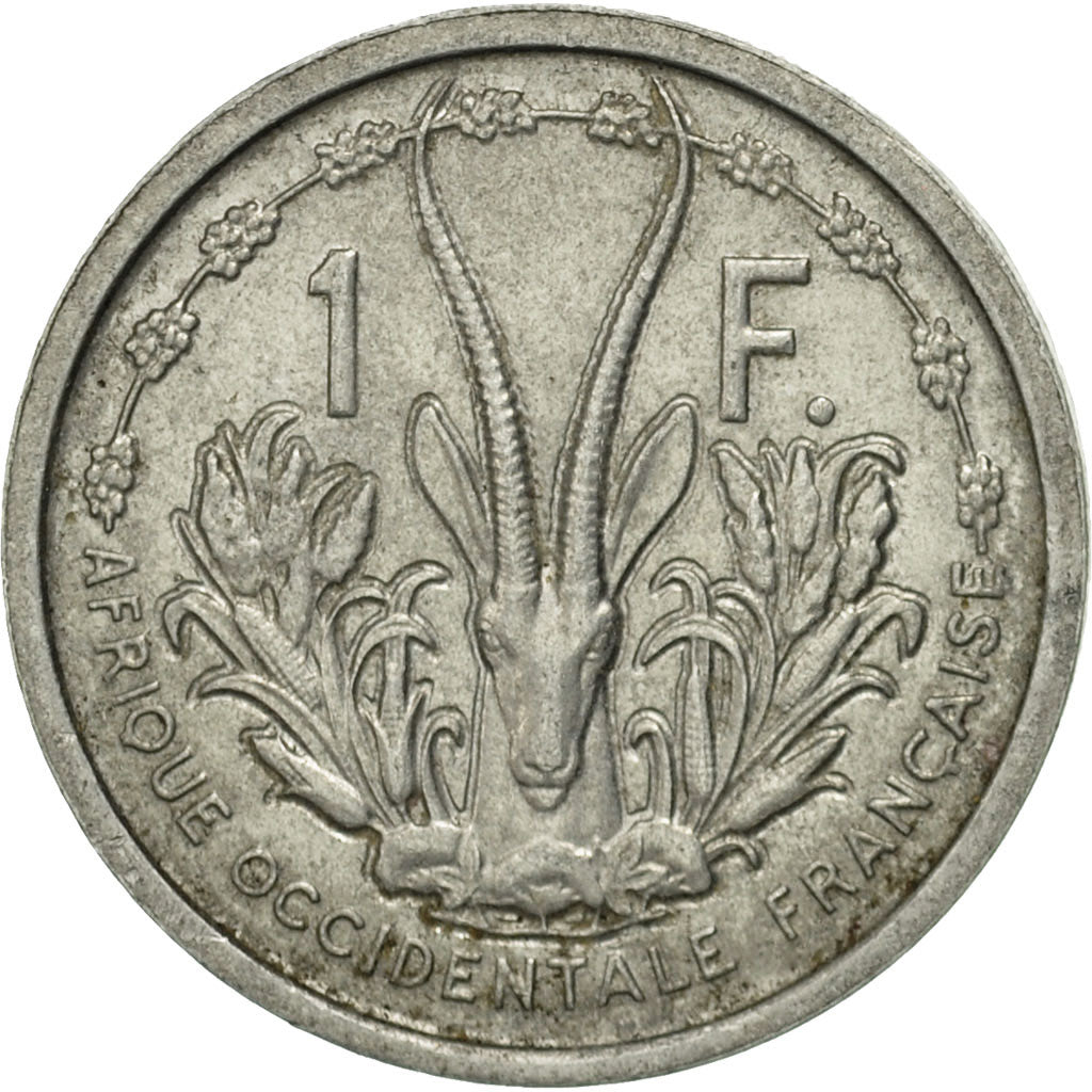 Munten, Frans West Afrika, Franc, 1948, Paris, FR+, Aluminium, KM:3