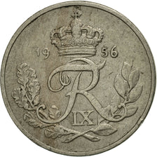 Coin, Denmark, Frederik IX, 10 Öre, 1956, Copenhagen, VF(30-35), Copper-nickel