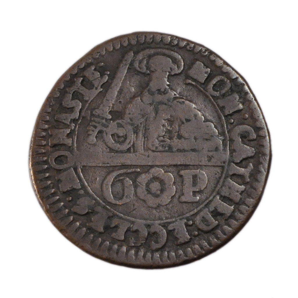 Germany, 6 Pfenning, 1762, VF(30-35), Copper, 4.90