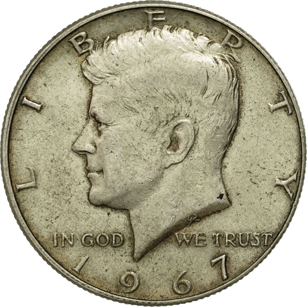 Coin, United States, Kennedy Half Dollar, Half Dollar, 1967, U.S. Mint