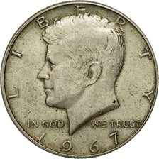 Coin, United States, Kennedy Half Dollar, Half Dollar, 1967, U.S. Mint