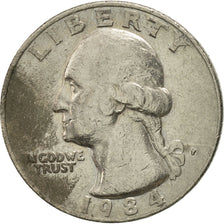 Coin, United States, Washington Quarter, Quarter, 1984, U.S. Mint, Philadelphia