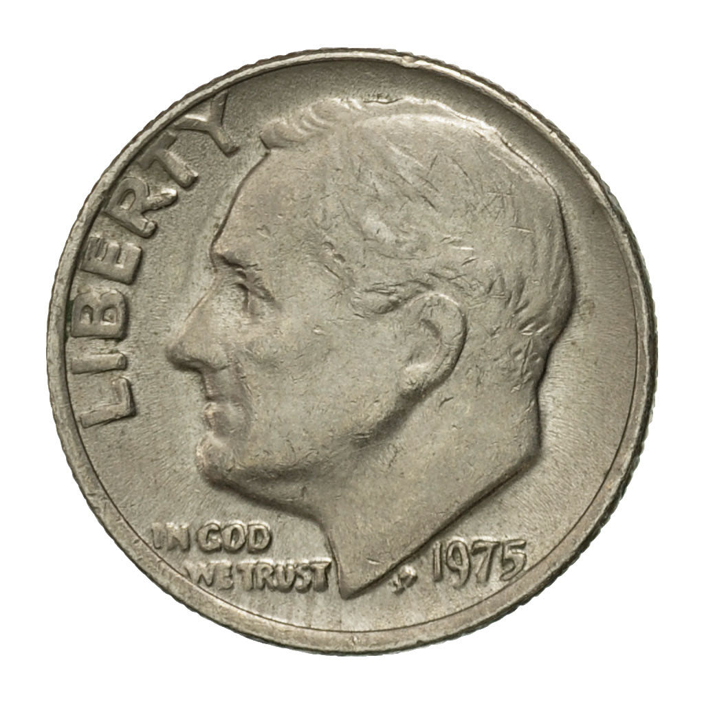 Coin, United States, Roosevelt Dime, Dime, 1975, U.S. Mint, Philadelphia
