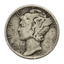 Coin, United States, Mercury Dime, Dime, 1938, U.S. Mint, Philadelphia