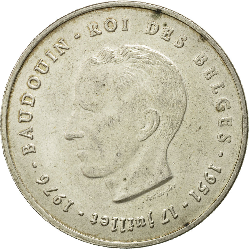Munten, België, 250 Francs, 250 Frank, 1976, Brussels, FR, Zilver, KM:157.1