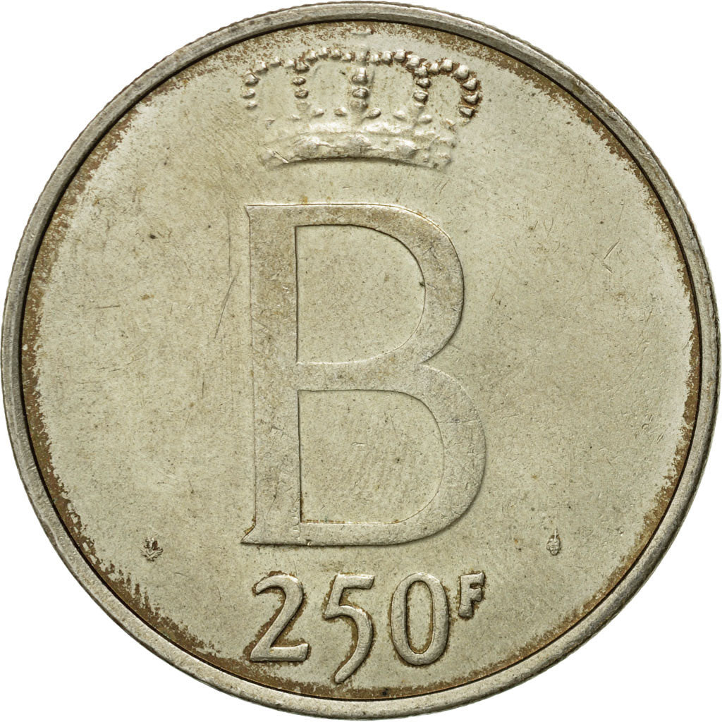 Munten, België, 250 Francs, 250 Frank, 1976, Brussels, FR, Zilver, KM:157.1