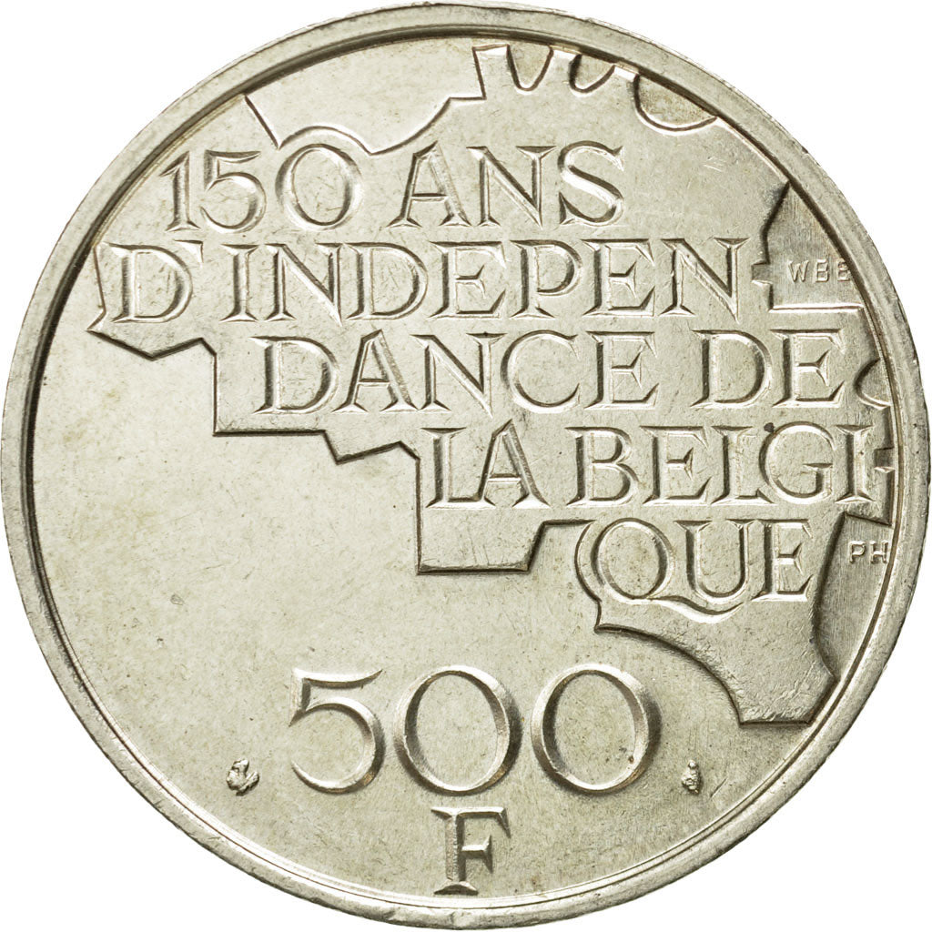 Coin, Belgium, 500 Francs, 500 Frank, 1980, Brussels, VF(30-35), Silver Clad