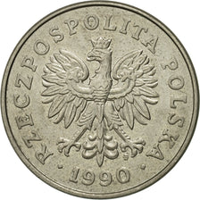 Coin, Poland, 100 Zlotych, 1990, Warsaw, VF(30-35), Copper-nickel, KM:214
