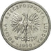 Coin, Poland, 2 Zlote, 1990, Warsaw, EF(40-45), Aluminum, KM:80.3