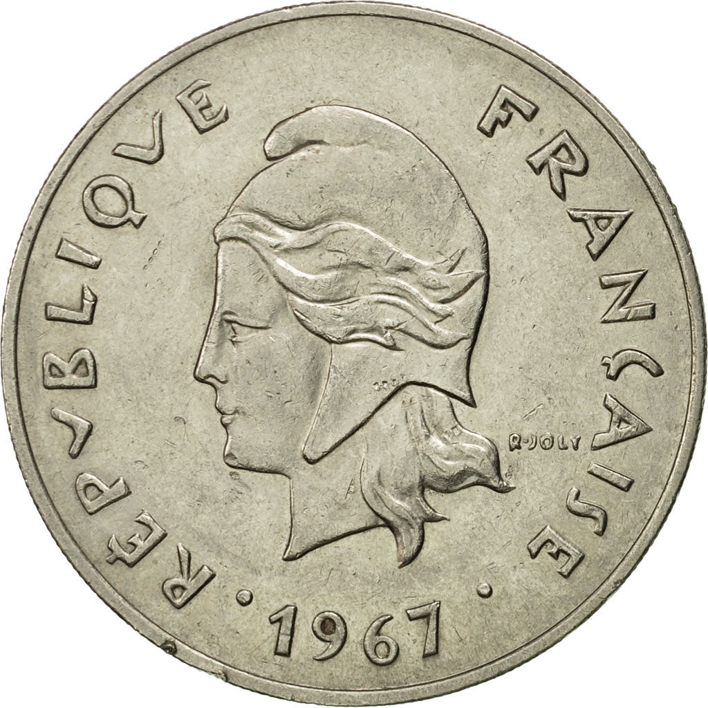 Coin, French Polynesia, 50 Francs, 1967, Paris, EF(40-45), Nickel, KM:7
