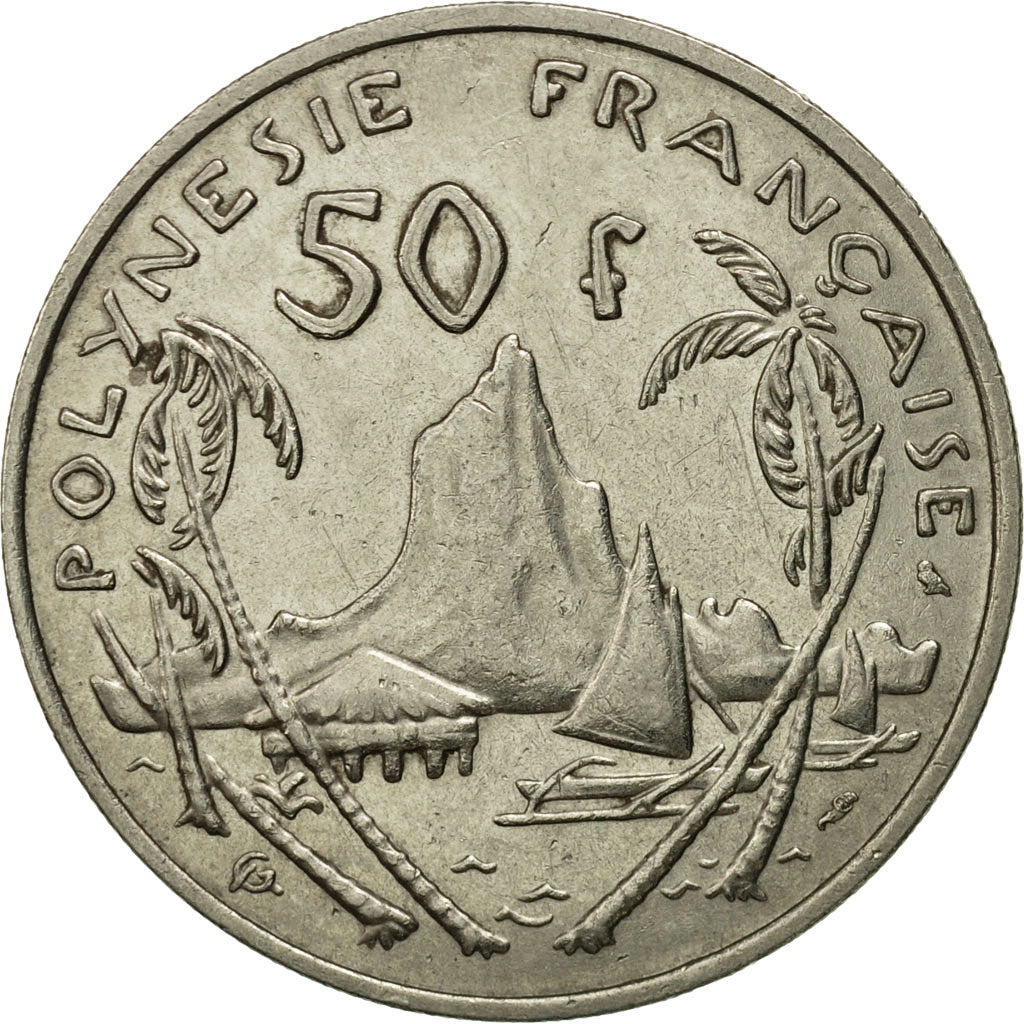 Coin, French Polynesia, 50 Francs, 1967, Paris, EF(40-45), Nickel, KM:7