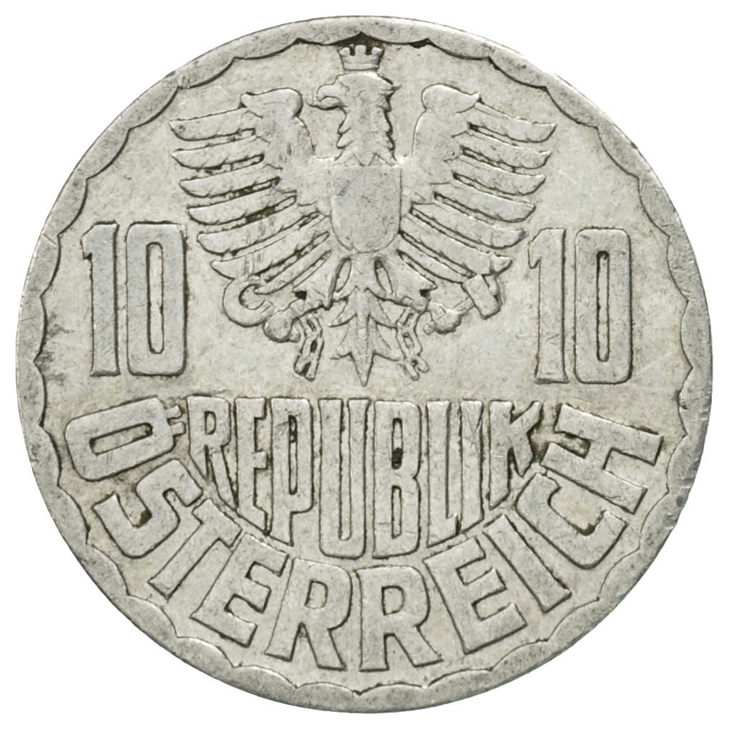 Monnaie, Autriche, 10 Groschen, 1953, Vienna, TB+, Aluminium, KM:2878