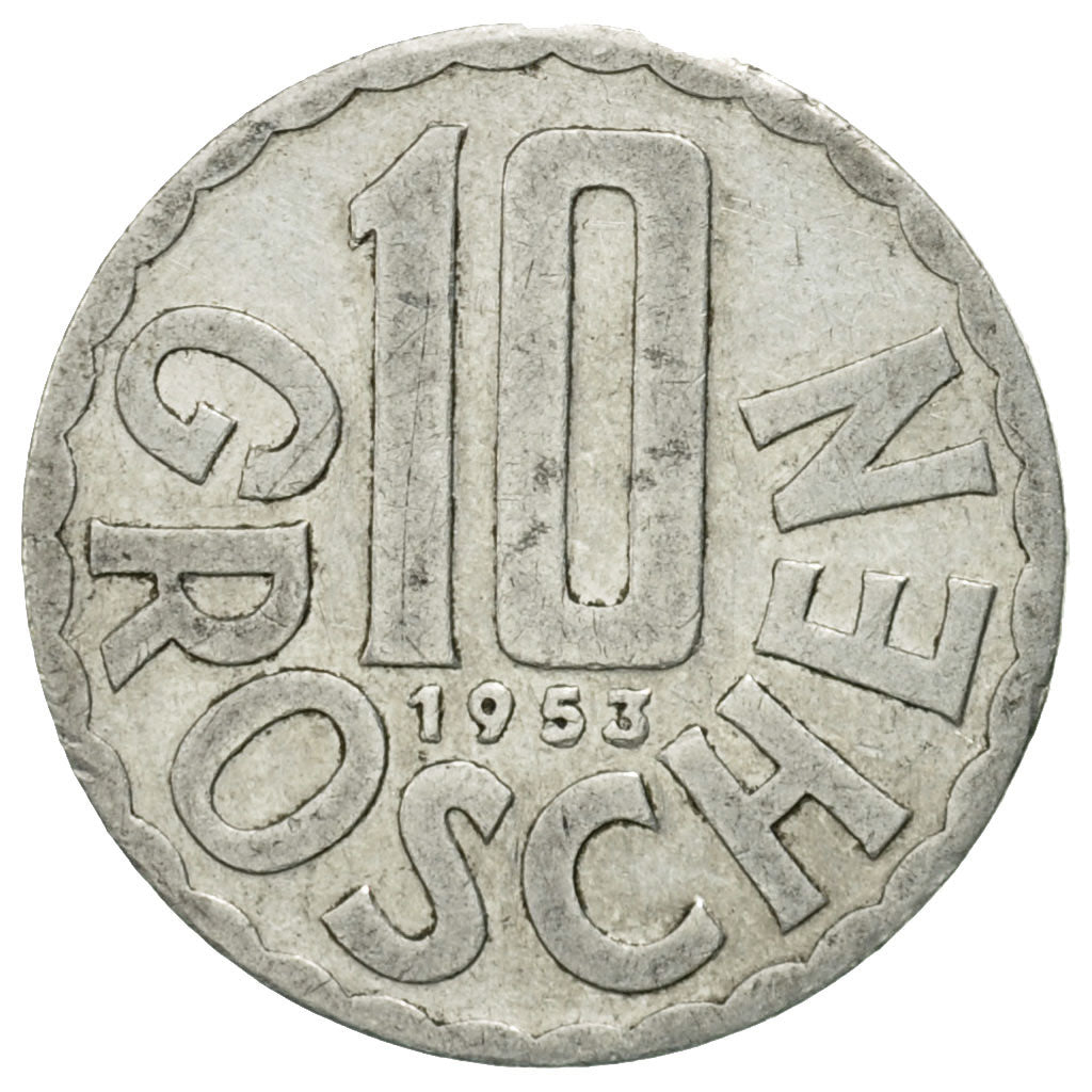 Monnaie, Autriche, 10 Groschen, 1953, Vienna, TB+, Aluminium, KM:2878