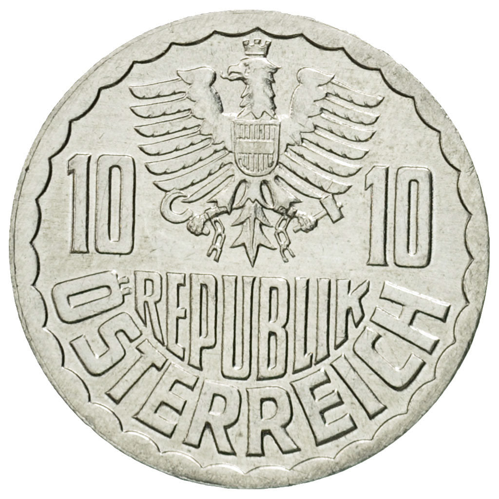 Munten, Oostenrijk, 10 Groschen, 1987, Vienna, FR+, Aluminium, KM:2878