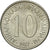 Moneta, Jugosławia, 10 Dinara, 1987, EF(40-45), Miedź-Nikiel, KM:89