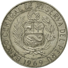 Münze, Peru, 5 Soles, 1969, Paris, S+, Copper-nickel, KM:252