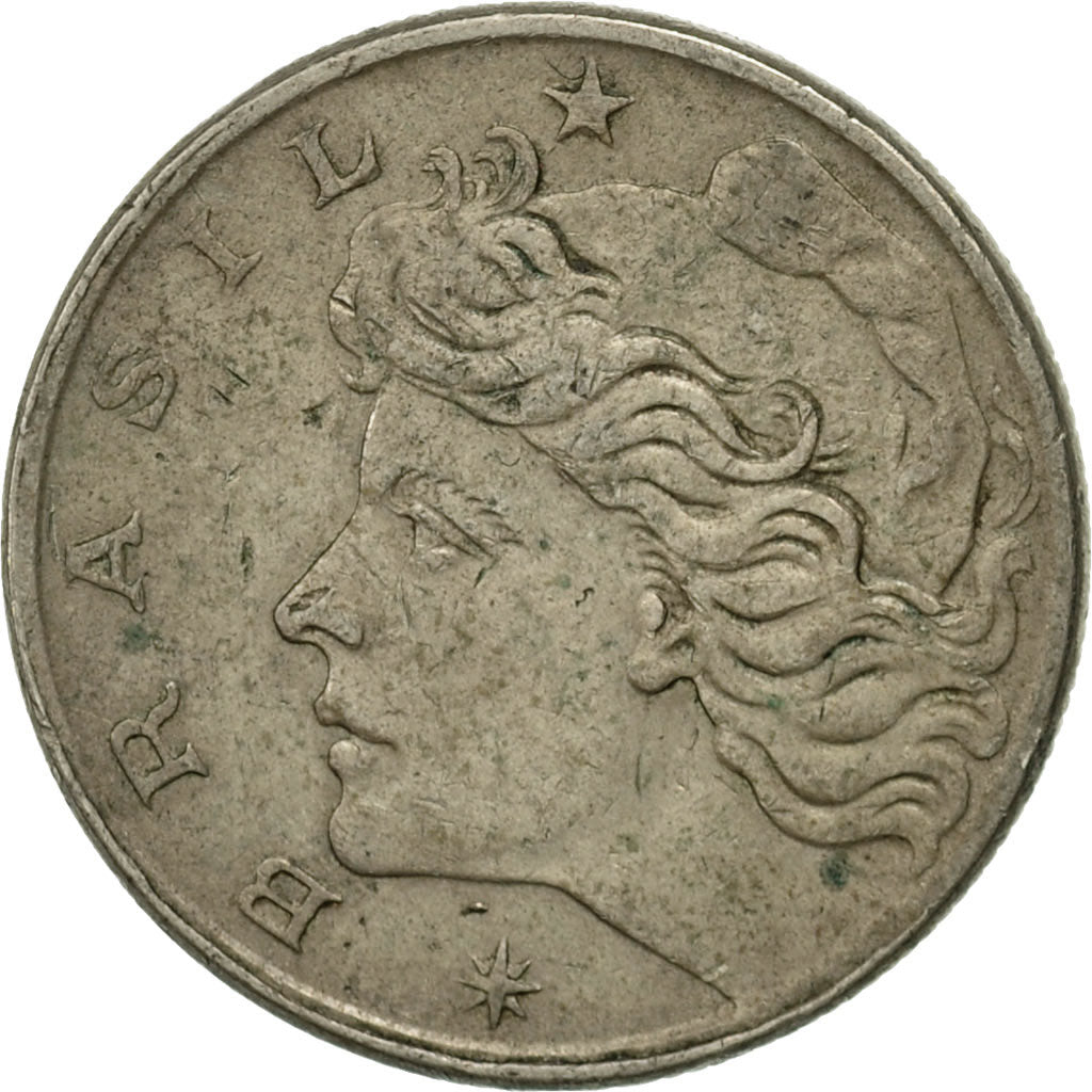 Coin, Brazil, 10 Centavos, 1967, VF(30-35), Copper-nickel, KM:578.1