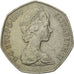 Coin, Great Britain, Elizabeth II, 50 New Pence, 1976, VF(30-35), Copper-nickel