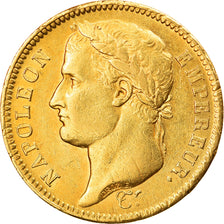 Moneta, Francja, Napoléon I, 40 Francs, 1811, Paris, AU(55-58), Złoto