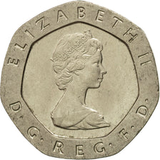 Coin, Great Britain, Elizabeth II, 20 Pence, 1982, VF(30-35), Copper-nickel
