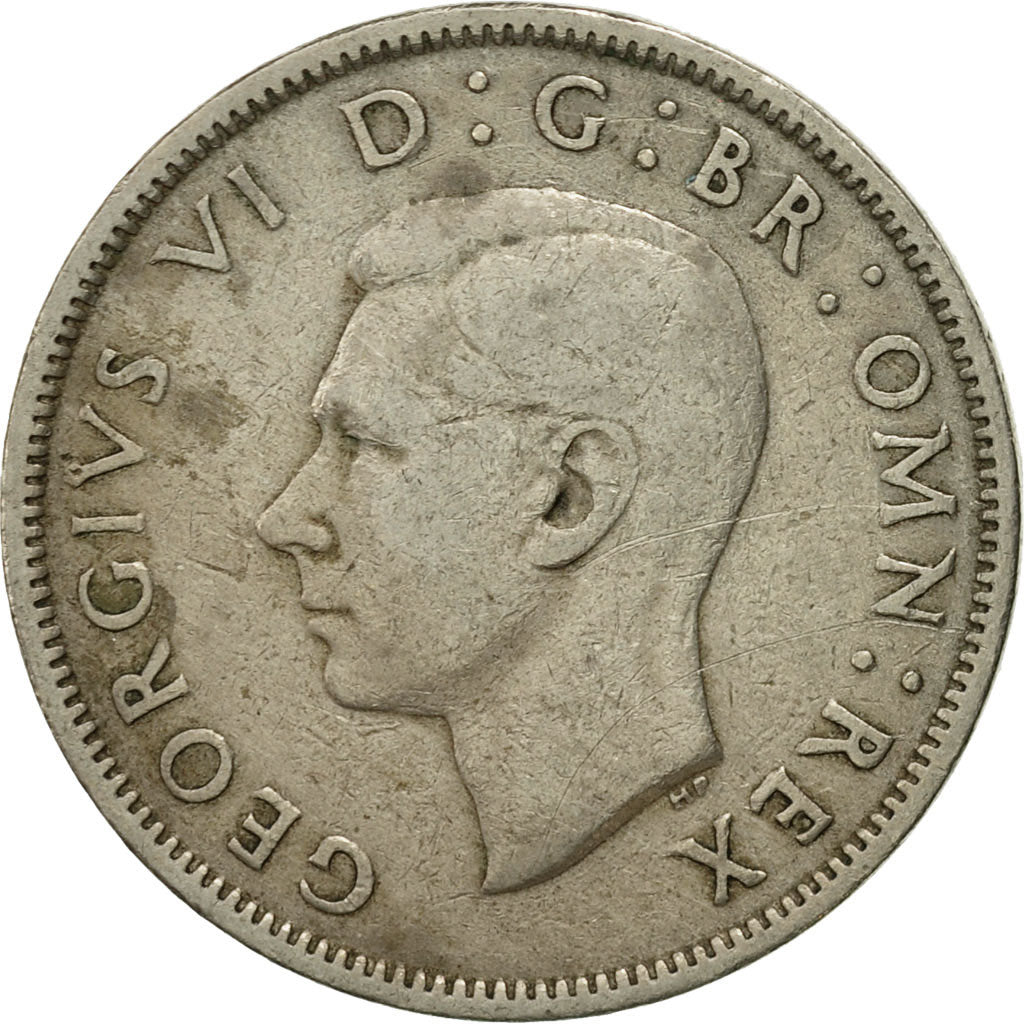 Coin, Great Britain, George VI, Florin, Two Shillings, 1951, VF(30-35)