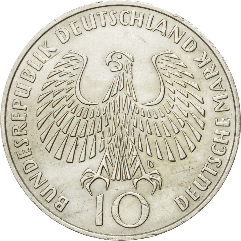 Moneta, GERMANIA - REPUBBLICA FEDERALE, 10 Mark, 1972, Munich, BB, Argento