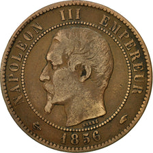 Moneta, Francia, Napoleon III, Napoléon III, 10 Centimes, 1856, Paris, BB