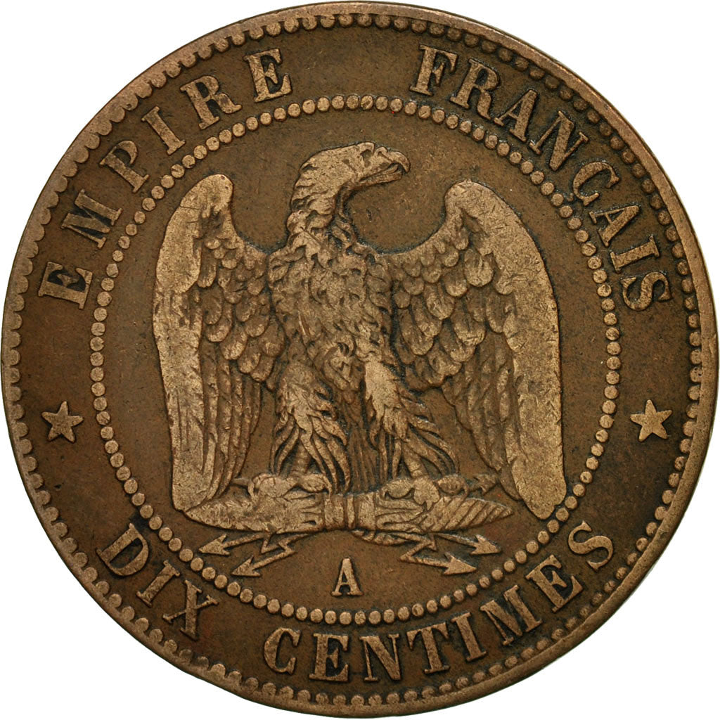 Monnaie, France, Napoleon III, Napoléon III, 10 Centimes, 1856, Paris, TTB